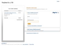 Процедура оплаты через PayPal