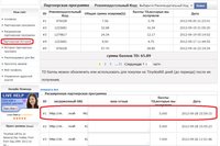 Страница партнерской истории