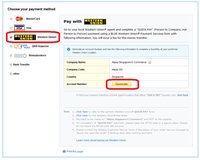 Выбор оплаты через Western Union