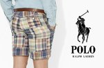 Шорты Polo RL Slim Patchwork Madras